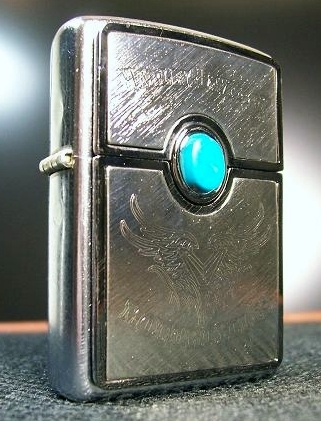Zippo 20583, H-D Turquoise Emblem Street Chrome